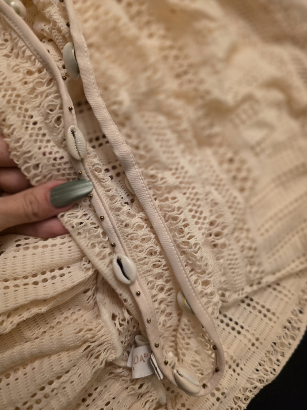 Women’s Lace Maxi Skirt in Cream